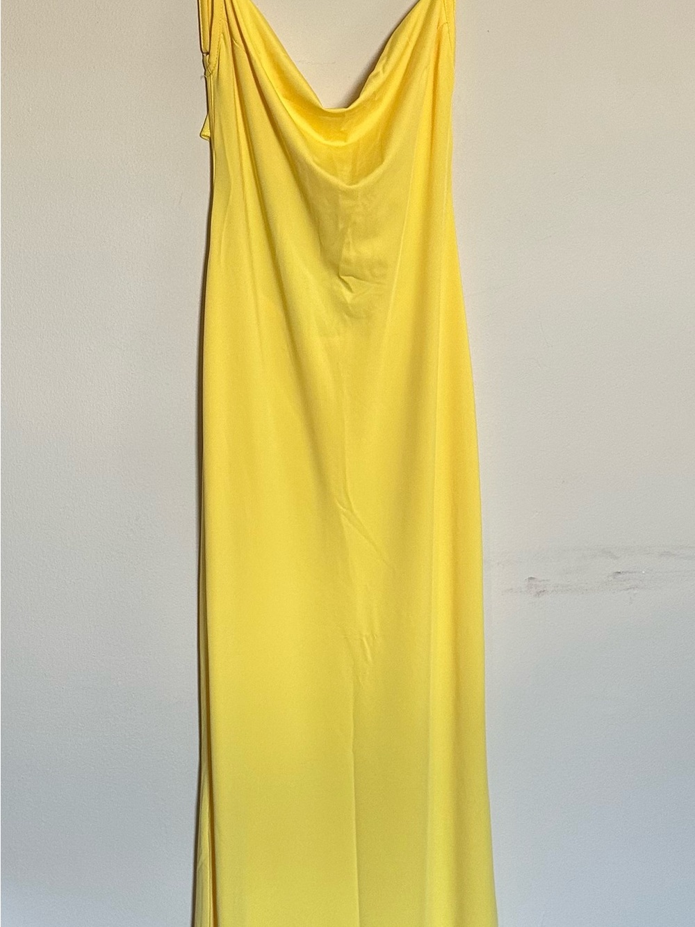 Yellow Cowl Neck Slip Dress - Women - Picture 1 of 2